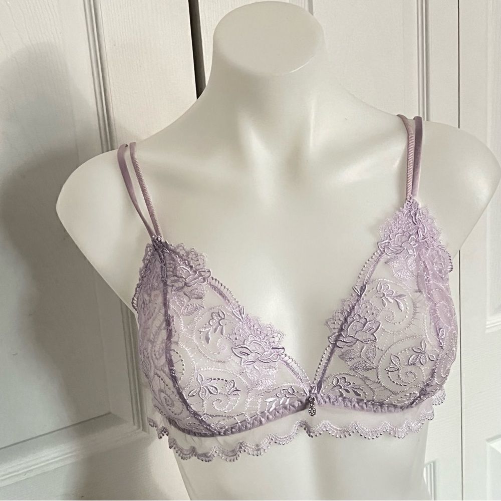LISE CHARMEL Crystal Poesie half-cup bra NWT  40B or L